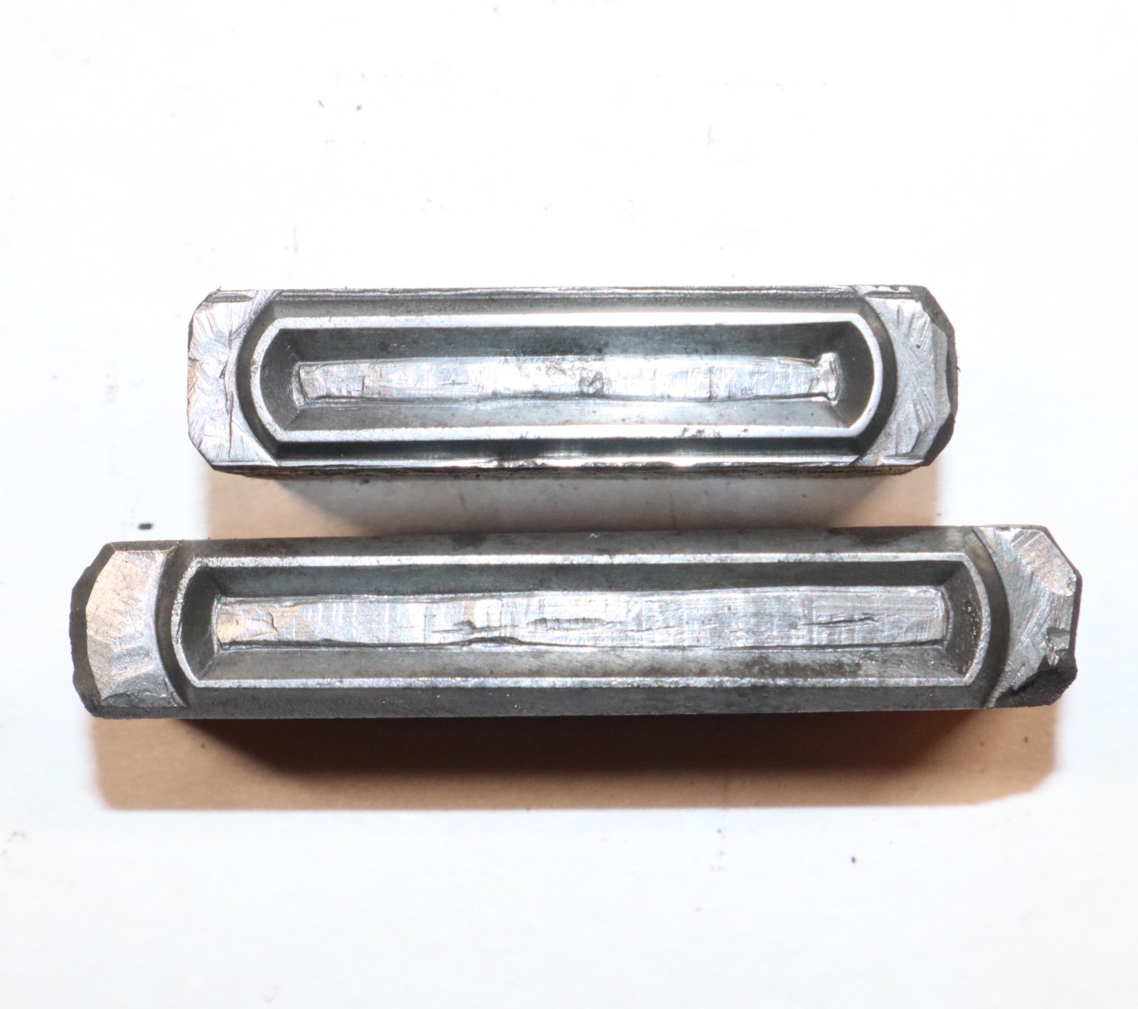 RECTANGLE ROUNDED BEZEL LINKS Antique Vintage Hub… - image 1