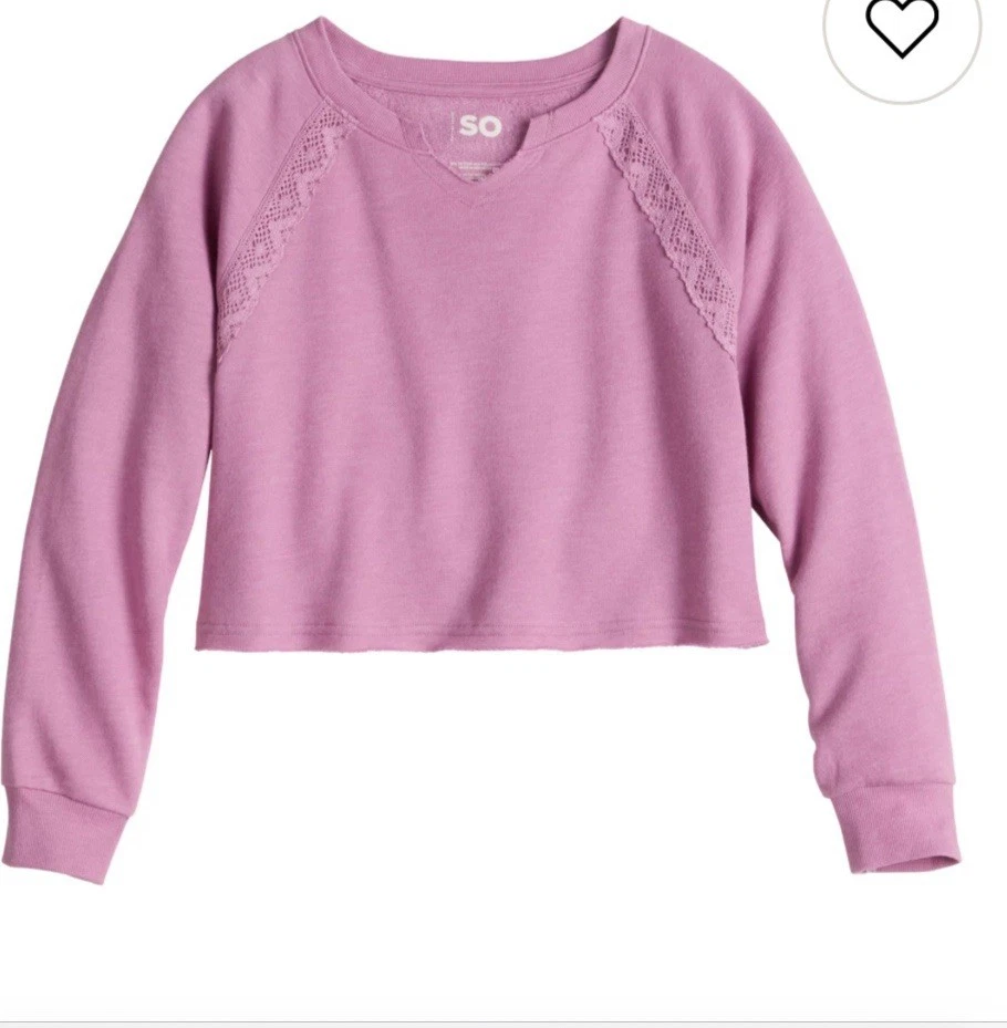 Девочек свитер толстовка и бегунов кружева отделки розовый так бренд размер 10/12 - Изображение 2 из 4