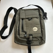 Canon PowerShot Camera Tablet Bag Gray- Crossbody or Shoulder Hiking 9  x 11  