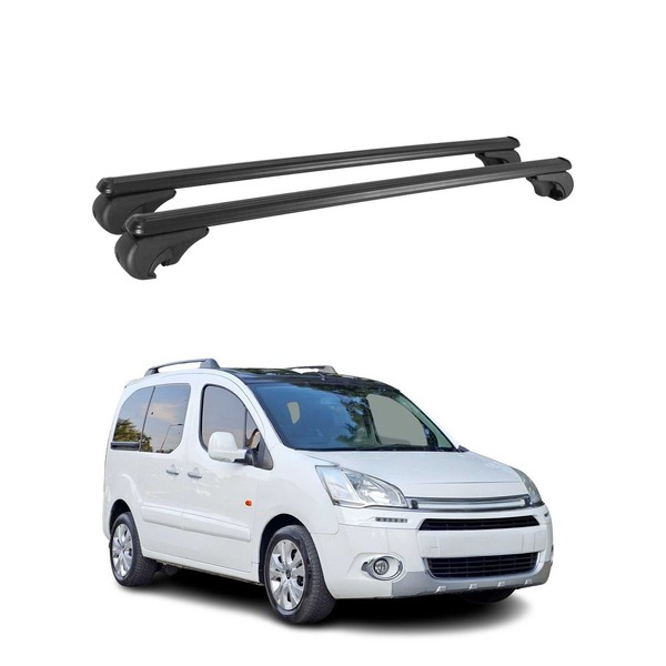 DachträGer FüR Citroen Berlingo 2008-2018 GepäCkträGer GrundträGer Alu Schwarz-image