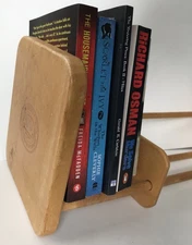 Vtg NAPA VALLEY Wooden Storage Rack Book CD DVD Rack Holder 17" Capacity