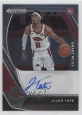 2021-22 Panini Prizm Draft Picks Draft Picks Auto Jalen Tate #DP-JTA Auto 0o6v