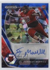 2021 Panini Prizm Draft Picks Blue Ice 73/75 Forrest Merrill #DPA-FOR Auto 2r7