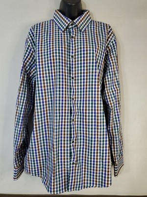 Nordstrom Rack Button Up Shirt Men's Size 17/34 XL Long Sleeve 