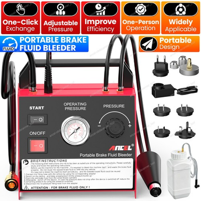 #ad ANCEL BR2000 Automotive Brake Bleeder Adjustable Pressure Fluid Exchanger For VW $299.99