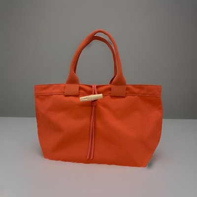 Brand New Longchamp Le Roseau Toile Sunset Cotton Top Handles Large Tote ~NWOT ~