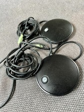 Lot of 2 Logitech 889-000109 V-U0037 Expansion Microphones for Video Audio