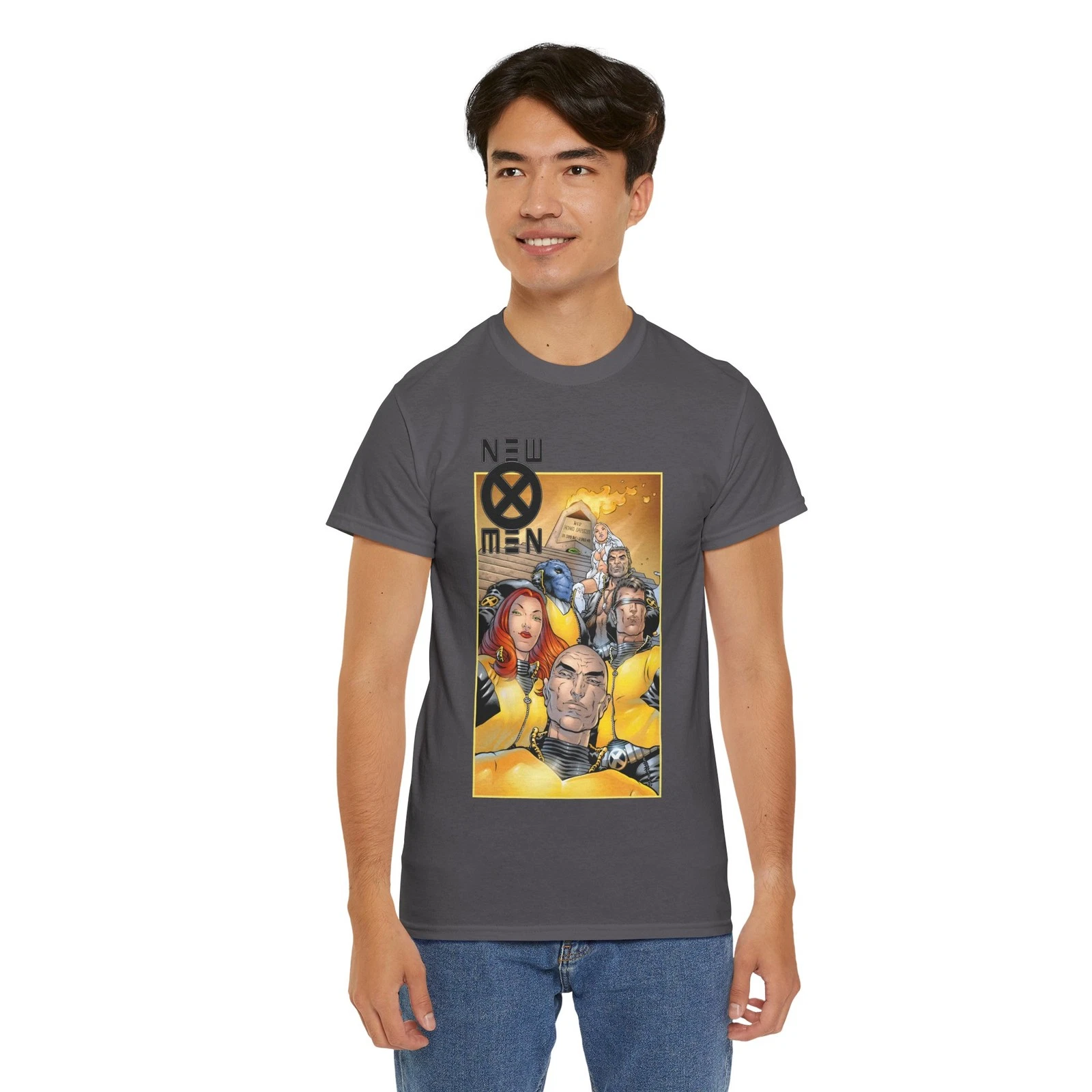 New X-Men T-Shirt - Frank Quitely - Cyclops, Jean Grey, Wolverine, Professor X