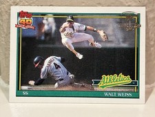 1991 Topps Desert Shield #455 Walt Weiss Oakland Athletics NRMT H