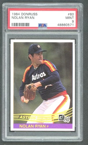 1984 Donruss Nolan Ryan #60 PSA 9 Mint