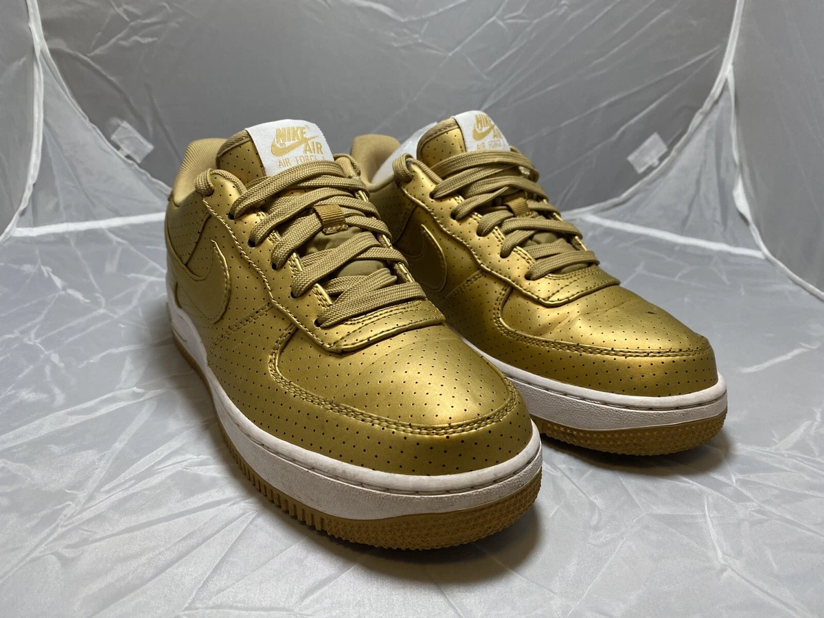 Nike Air Force 1 AF1 ‘07 LV8 Low Olympic Gold Medal 718152-700 Boys 6.5