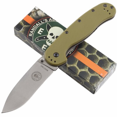 Esee Avispa OD Green AUS-8 Framelock Pocket Folding Knife Straight Edge 1301OD