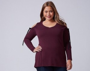 cold shoulder tops size 16