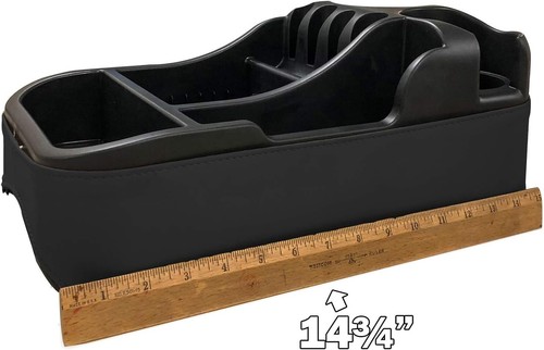 Universal Floor Console Car Cup Holder Storage Organizer Clutter Catcher Black - Picture 8 of 11