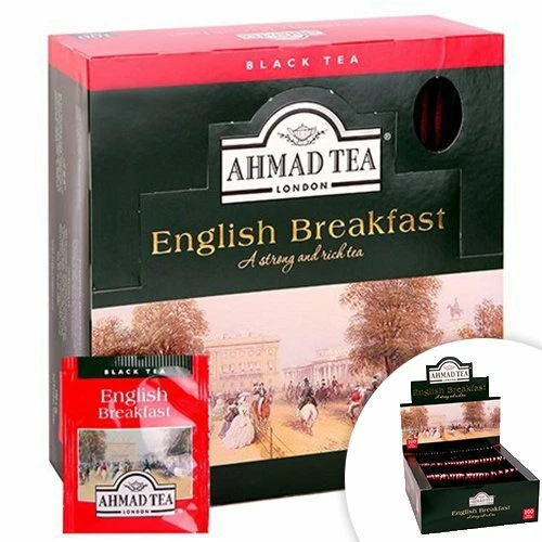 AHMAD TEA , ENGLISH BREAKFAST , 100 BUSTINE , Scadenza 2027