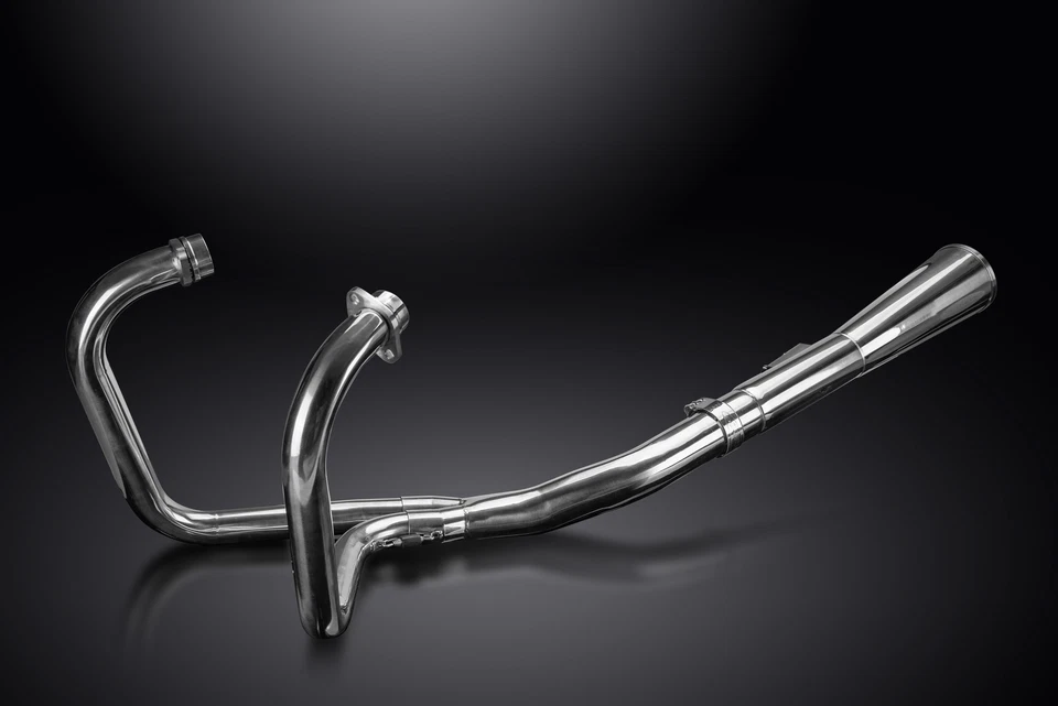 Silenciador megafone Honda CX500 CX500C CX500 Deluxe escape completo 2-1 aço inoxidável - Imagem 4 de 4