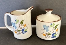 Cream And Sugar MCM Floral Made In Japan Vintage