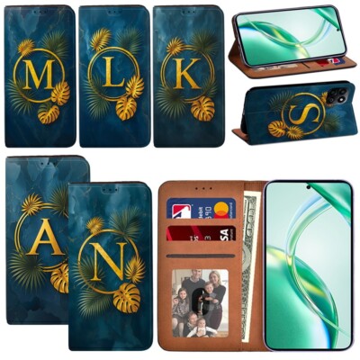 Printed PU Leather Phone Cover Case For Honor 8A/8S/9X/200/20/70 lite UK