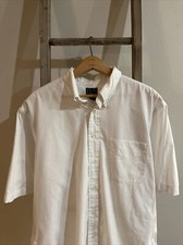 Jos. A. Bank White Short Sleeve Dress Shirt 100 Cotton Size 16.5