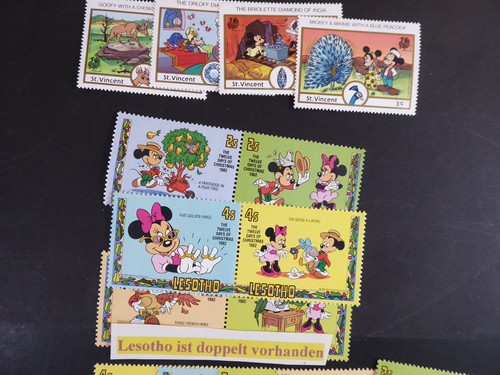 Disney, Sortiment mit 178 Marken, meist **/MNH, nur Kurzsätze, keine kpl. Ausg. - Bild 6 von 14