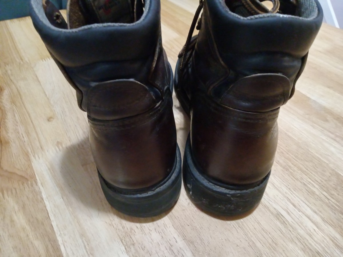 Red Wing Boots Men\'s Size 12 E2 963 Brown Leather Work Boots Electric Hazard Red Wing Shoes Electrical Hazard (EH) Industrial Work Boots  main image 2