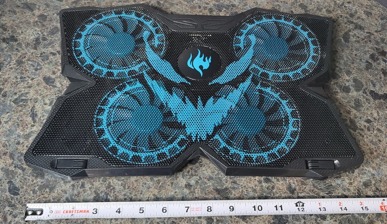 Usb laptop cooling pad with 4 fans Scary Demon Face