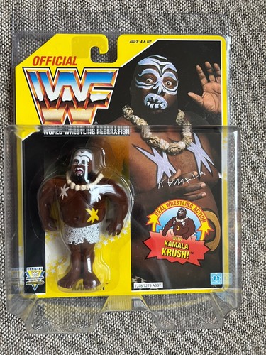 WWF WWE Hasbro MOC Wrestling Figure - Kamala Yello...