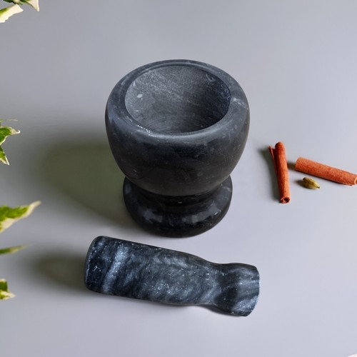 Juego de piedras trituradoras de mortero y mortero para el hogar natural granito especias hierbas - Imagen 27 de 106