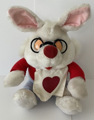Peluche lapin blanc vintage Disneyland Walt Disney World Alice au