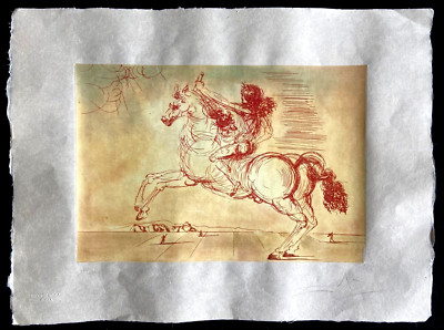 Salvador Dalì Etching Hand-Made Hand-Signed Numbered Pencil Certified