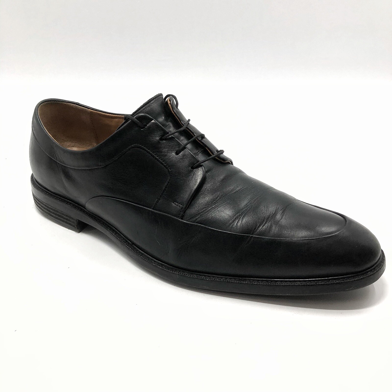SAOLA Grembiule Cole Haan Grand OS taglia 14M in pelle nera con punta