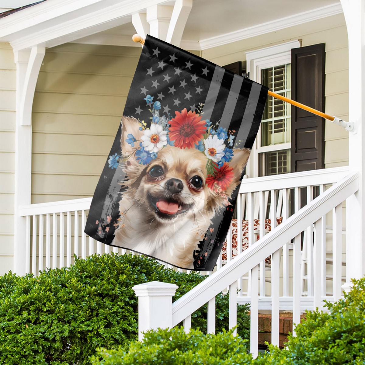 Chihuahua Dog America 4th Of July Flag, Chihuahua Dog Independence