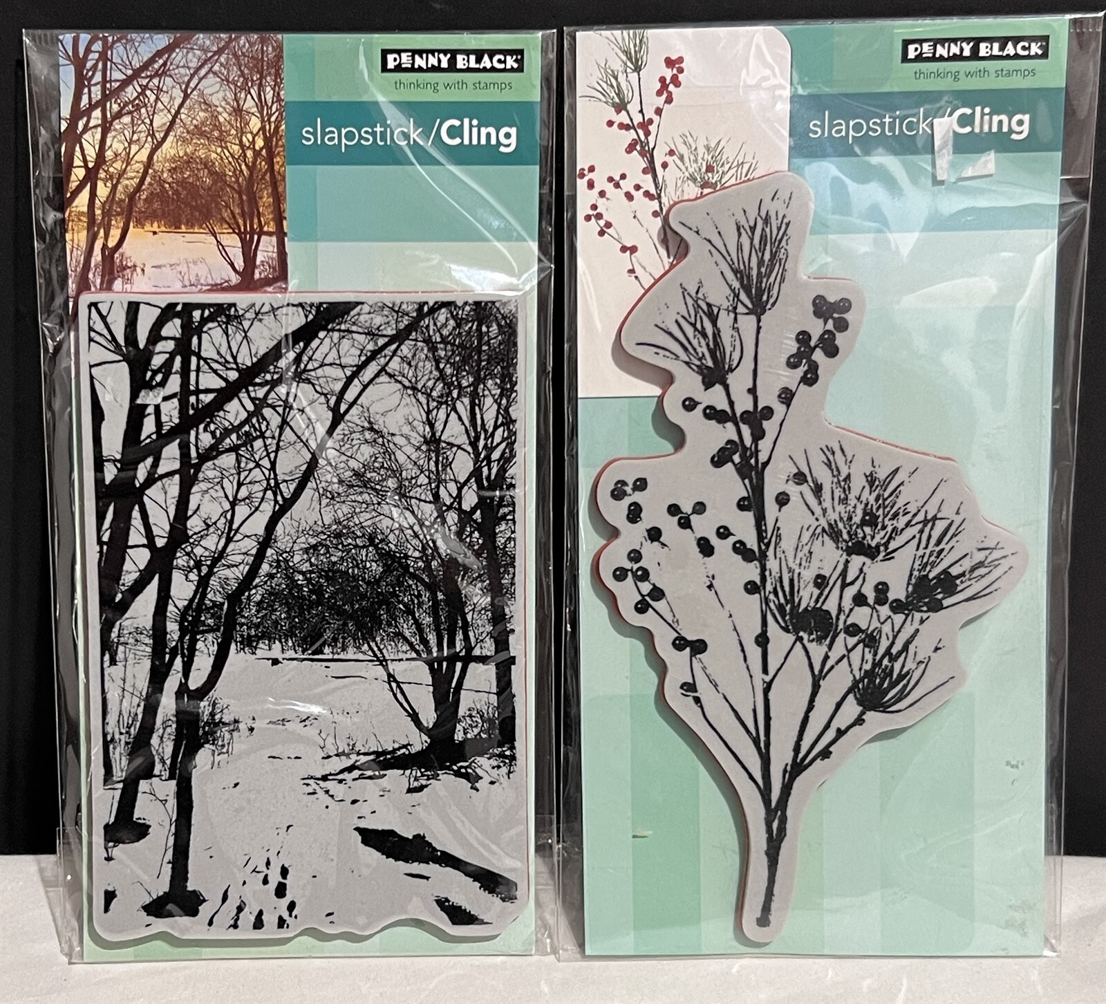Penny Black BERRY SPECKLED Wintry Trail Christmas Holiday Rubber Stamps Lot eBay
