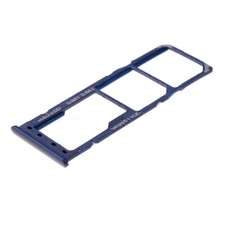 OEM Dual Sim Card Tray  Micro SD Slot Holder For Samsung Galaxy A10 - Blue