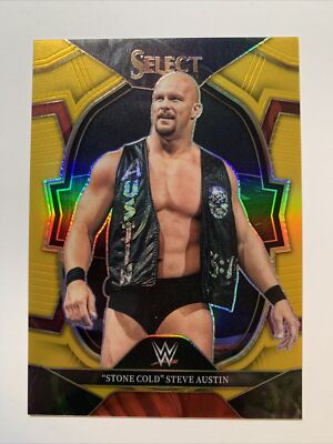2023 Select WWE ''STONE COLD'' STEVE AUSTIN Concourse Gold Prizm 5/10