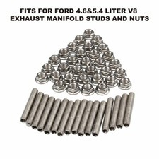 Stainless Steel Bolts Exhaust Manifold Header Stud Kit For Ford F150 4.6/5.4L V8