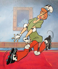SCOOBY DOO Rollerblades HANNA-BARBERA 1980s ORIGINAL PUBLICITY COLOR MODEL CEL