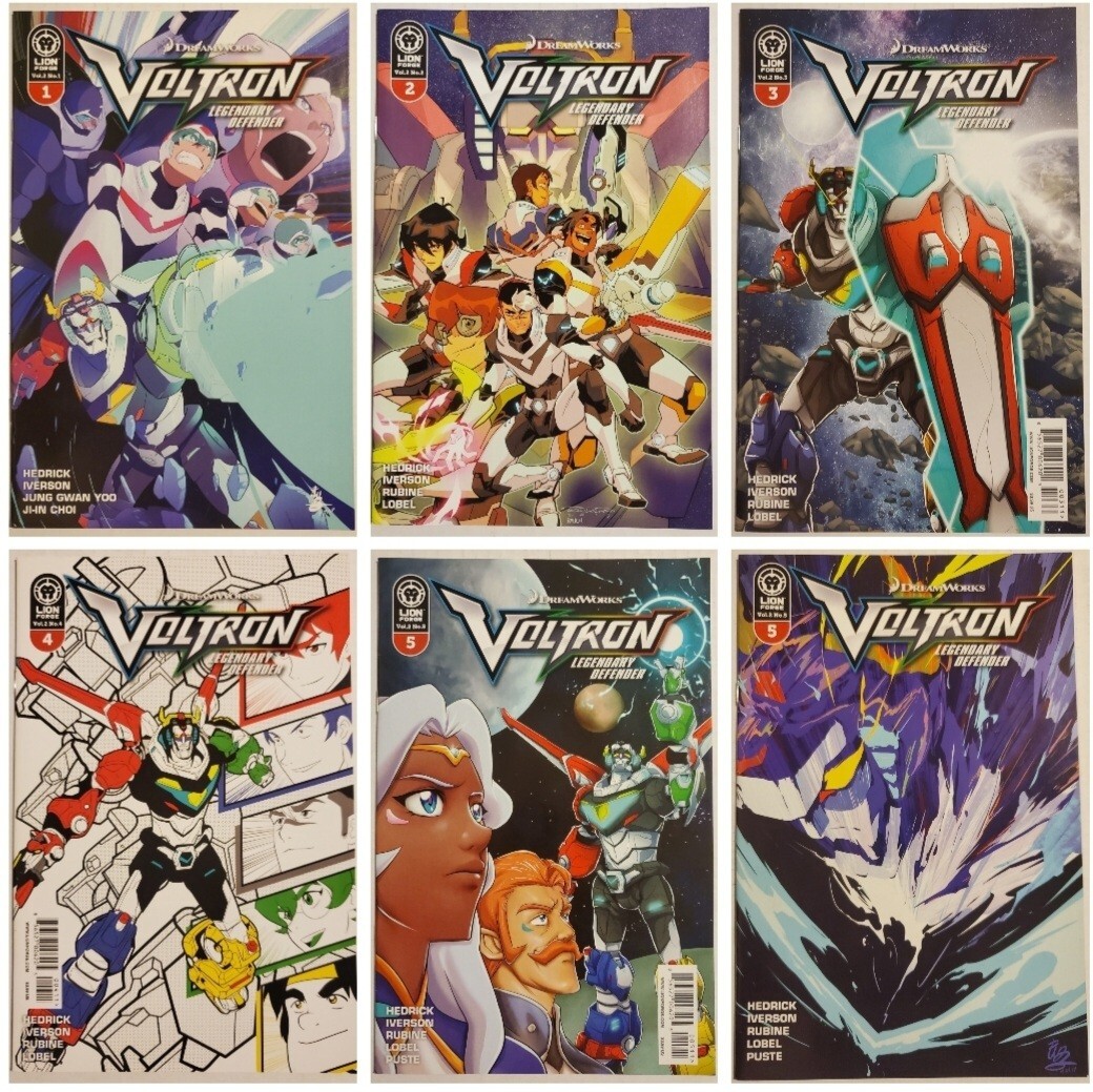 Voltron - Vol. 1(中古品) VOLTRON LEGENDARY DEFENDER #1 2 5 HTF RI 1:10 VARIANTS & #3 4 5