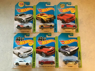 Lot of (6) - CAMARO's Hot Wheels (All Different) - 2014 HW WORKSHOP/CITY - NEW!!