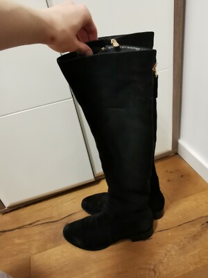Designer Stiefel Wildleder Brocoly 39 