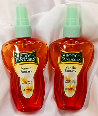 VANILLA FANTASY FRAGRANCE BODY SPLASH WOMEN PARFUMS DE COEUR 3.4OZ