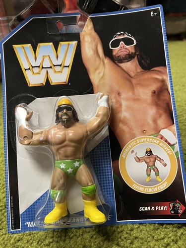 WWE Macho Man Randy Savage Mattel Retro New MOC Ha...