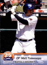 2012 Buffalo Bisons Choice #24 Matt Tuiasosopo Bellevue Washington Baseball Card