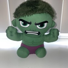 TY Beanie Baby Hulk Green Purple Marvel Comics Stuffed Doll Plush Toy