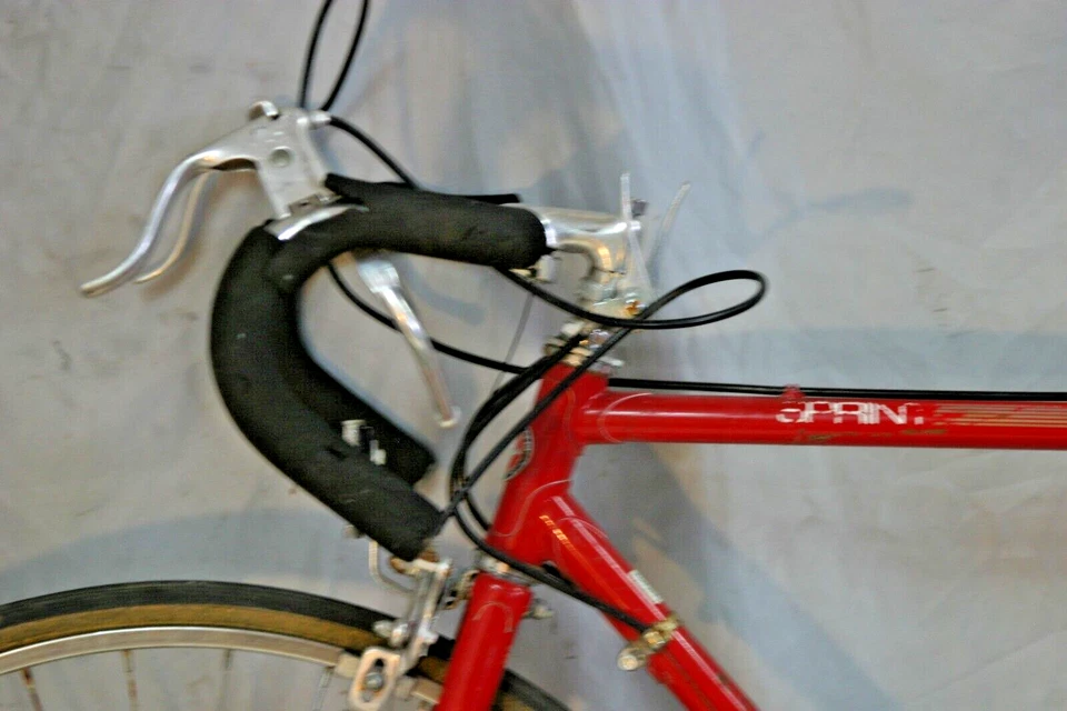 Bicicleta de turismo Schwinn Sprint 1976 pequeña 54 cm roja con orejetas de acero remitente de EE. UU. Foto 4 de 4