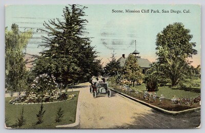 Postcard Scene Mission Cliff Park San Diego California