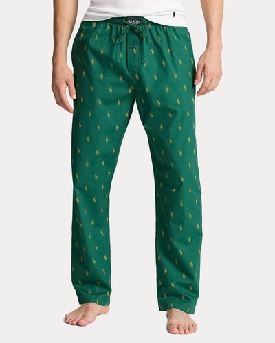 Polo Ralph Lauren Men's Woven Allover Pony Pajama Pants Green S, XL - Picture 2 of 3