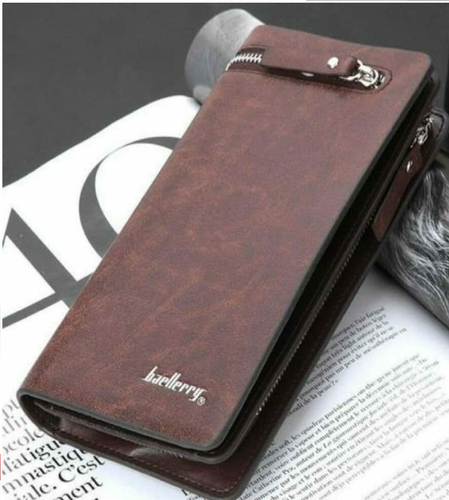 Bolso de mano cartera De cuero de cremallera Para hombre cartera Larga de  Lujo | eBay