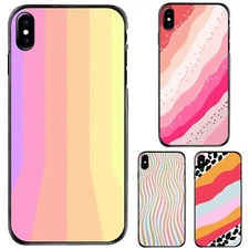 minimalistic rainbow line Hybrid Covers For Apple iPhone Samsung Galaxy Motorola