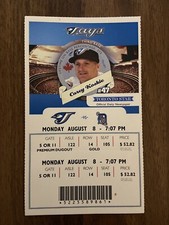 8/08/2005 Tigers Vs Blue Jays Ticket Rios HR 5 Hits C.Guillen HR Koskie HR